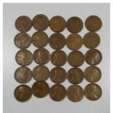 Roll  1909-VDB  Lincoln Cents  G -AU  Most are VF+