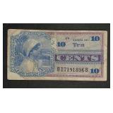 Series 661  10 Cents Military Payment Certificate