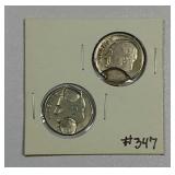 2  Roosevelt Dime  errors