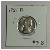 1964-D  Jefferson Nickel   error