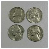 4  Jefferson Nickels   Clipped