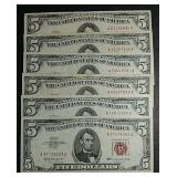 6  1963  $5 LT Red Seals