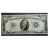 1934  $10 Silver Certificate  AU