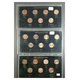 3 sets  1982  7 Variety Lincoln Cents