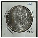 1886  Morgan Dollar  BU