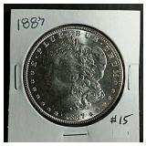 1887  Morgan Dollar  BU