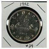 1952  Canadian Dollar  BU