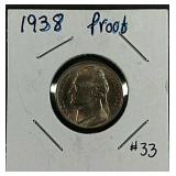 1938  Jefferson Nickel  Proof