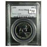 1959  Franklin Half Dollar  PCGS PR-66