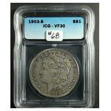 1903-S  Morgan Dollar  ICG  VF-30