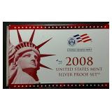 2008  US. Mint Silver Proof set
