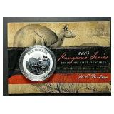 2014 $1 Silver Frosted Kangaroo