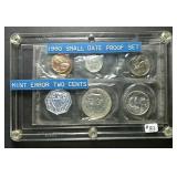 1960 Small Date US. Mint Proof set  "Mint Error"