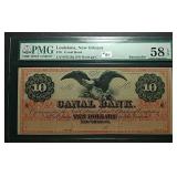 $10 Canal Bank ,  New Orleans  Remainder note