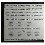 5  1982  7 Varieties of Lincoln Cents