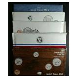 1985, 87, 88, 89 & 91  US. Mint sets