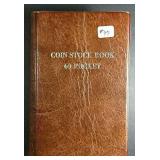 Book with 58 Eisenhower Dollars