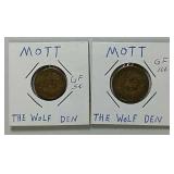2  The Wolf Den  Mott, No. Dak.  Tokens
