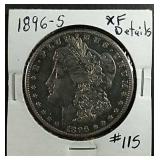 1896-S  Morgan Dollar  XF Details