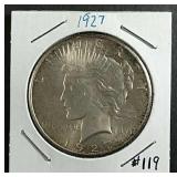 1927  Peace Dollar  BU