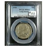 1936  Long Island Comm.  PCGS MS-64