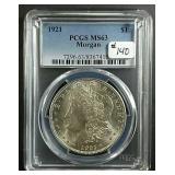 1921  Morgan Dollar  PCGS MS-63