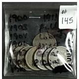 8  Liberty Nickels  "Full Liberty"