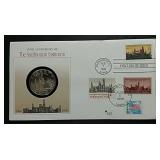 1996  Smithsonian Silver Dollar & Stamps