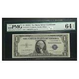 1935-G  $1 Silver Certificate  PMG  Ch Unc 64