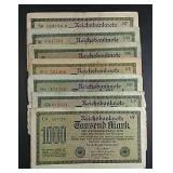 7  1922  1,000 Mark  Weimar Republic Notes