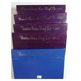 1983, 85, 87, 88 & 89  US. Mint Proof sets