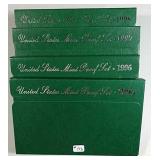 1995, 96, 97 & 98  US. Mint Proof sets