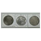 1921, 21-D & 21-S  Morgan Dollars