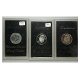 3  1971-S  Eisenhower Proof  Dollars