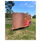 14’ livestock trailer 
