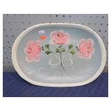 PAINT DECORATED WOODEN PLATTER