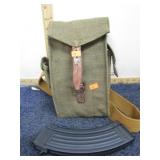 4-- AK47 METAL MAGAZINES & POUCH