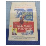 1955 TALL MAN RIDING MOVIE POSTER