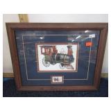 TRAIN PICTURE & POSTAGE STAMP