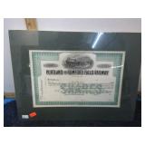 PORTLAND & RUMFORD RAILROAD STOCK CERTIFICATE
