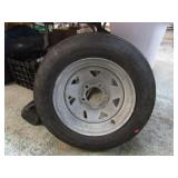 13" 5 LUG TRAILER WHEEL & TIRE