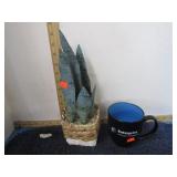 COFFEE MUG & FAKE PLANT