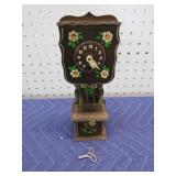 MINIATURE WIND-UP CLOCK -- NOT CURRENTLY RUNNING