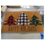 HAPPY HOLIDAYS DOOR MAT