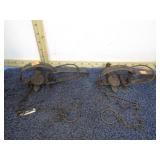 2-- STEEL LEG HOLD TRAPS