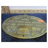 GOD BLESS THIS HOUSE BRASS PLAQUE