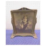 ANTIQUE PHOTOGRAPH IN STAND
