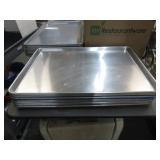 10-- 18" X 25 3/4" ALUMINUM BUN PANS