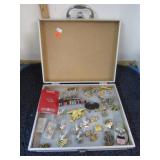 ASSORTED MILITARY INSIGNIAS, BUTTONS, ETC