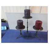 CANDLE STAND & CANDLES